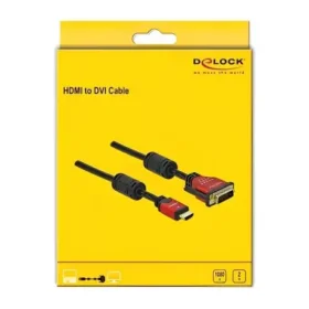 כבל תצוגה תקע HDMI לתקע DVI 24+1 ז/נ DELOCK | 84344