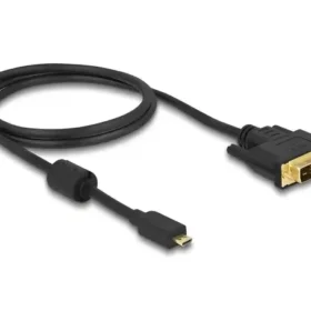 כבל תצוגה תקע מיקרו HDMI לתקע DVI 24+1 ז/נ DELOCK | 83585