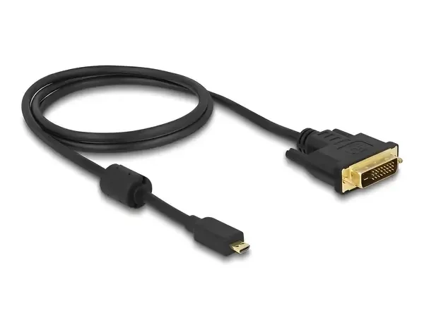 כבל תצוגה תקע מיקרו HDMI לתקע DVI 24+1 ז/נ DELOCK | 83585