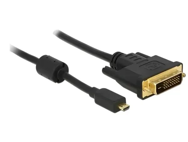 כבל תצוגה תקע מיקרו HDMI לתקע DVI 24+1 ז/נ DELOCK | 83585