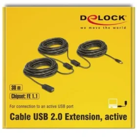 כבל מאריך אקטיבי USB-A 2.0 ז/נ DELOCK | 83453 | 4K