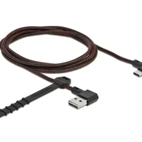 כבל EASY-USB 2.0 תקע USB-A בזווית צד 90° לתקע USB-C בזווית צד 90° ז/ז DELOCK | 85282 | 4K