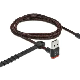 כבל EASY-USB2.0 תקע USB-A בזווית 90° לתקע USB-C בזווית 90° ז/ז DELOCK | 85276 | 4K