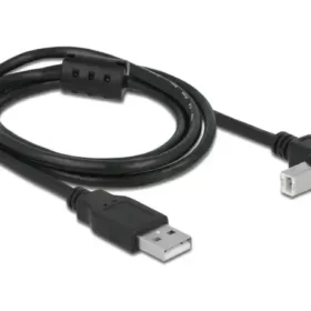כבל USB 2.0 A-B עם פריט בזווית 90° זז DELOCK 83519 4K