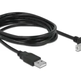 כבל USB 2.0 A-B עם פריט בזווית 90° ז/ז DELOCK | 83529 | 4K