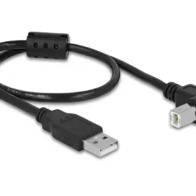 כבל USB 2.0 A-B עם פריט בזווית 90° זז DELOCK 84809 4K