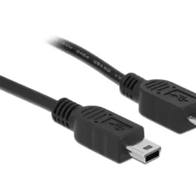 כבל USB 2.0 תקע Micro-B לתקע Mini-B ז/ז DELOCK | 83177 | 4K