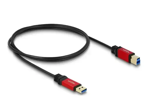 כבל USB 3.0 5Gbps Red metal תקע USB-B לתקע USB-A ז/ז DELOCK | 82756 | 4K