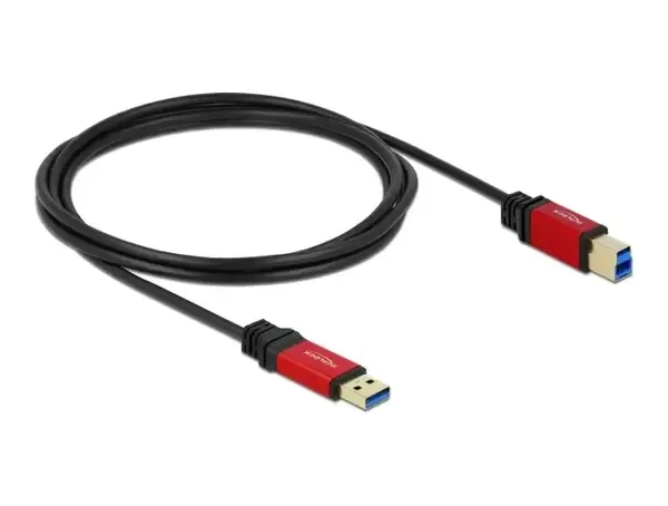 כבל USB 3.0 5Gbps Red metal תקע USB-B לתקע USB-A ז/ז DELOCK | 82757 | 4K