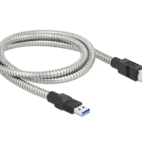 כבל USB 3.2 Gen 1 5Gbps תעשייתי מצופה מתכת תקע USB-B לתקע USB-A ז/ז DELOCK | 86778 | 4K