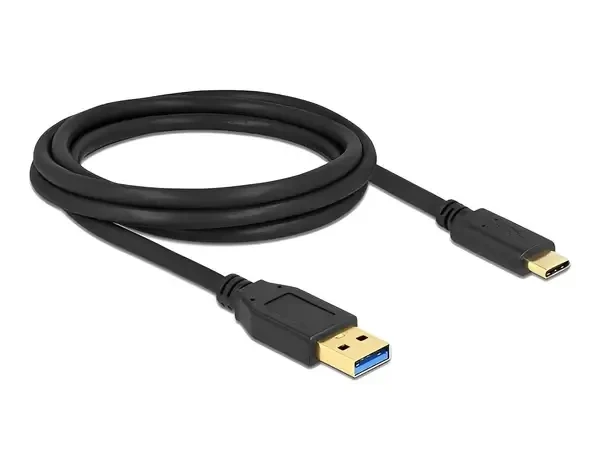 כבל USB 3.2 Gen 1 5Gbps תקע USB-A לתקע USB-C ז/ז DELOCK | 84004 | 4K