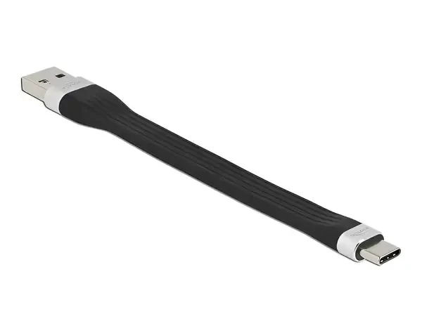 כבל USB 3.2 Gen1 5Gbps שטוח תקע USB-C לתקע USB-A תומך PD 3 A ז/ז DELOCK | 85771