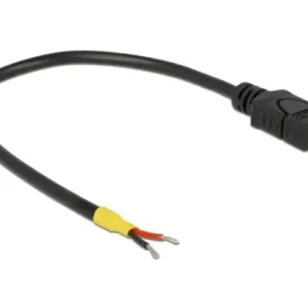 כבל USB-A 2.0 זכר עם 2 גידים פתוחים ז/ז DELOCK | 85306 | 4K