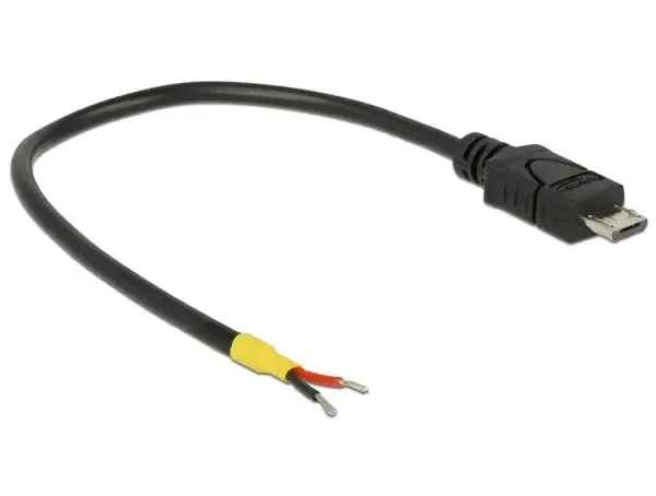 כבל USB-A 2.0 זכר עם 2 גידים פתוחים ז/ז DELOCK | 85306 | 4K