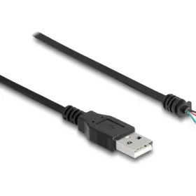 כבל USB-A 2.0 זכר עם 4 גידים פתוחים ז/ז DELOCK | 64184 | 4K
