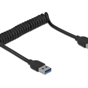 כבל USB-A 3.0 5Gbps מסולסל ז/ז DELOCK | 85348 | 4K