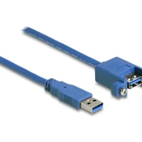 כבל USB-A 3.0 ז/נ להתקנה בפאנל עם מרחק בין הברגים 30 מ"מ נ/נ DELOCK | 86994 | 4K