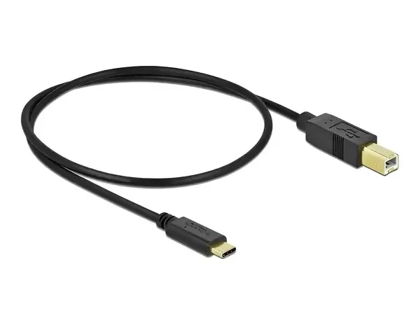 כבל USB-C 2.0 תקע USB-C לתקע USB-B תומך PD 3A ז/ז DELOCK | 83328 | 4K