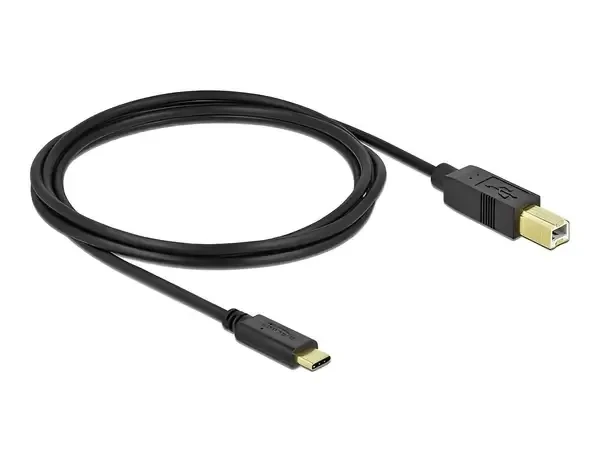 כבל USB-C 2.0 תקע USB-C לתקע USB-B תומך PD 3A ז/ז DELOCK | 83330 | 4K