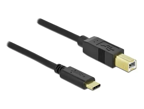 כבל USB-C 2.0 תקע USB-C לתקע USB-B תומך PD 3A ז/ז DELOCK | 83601 | 4K