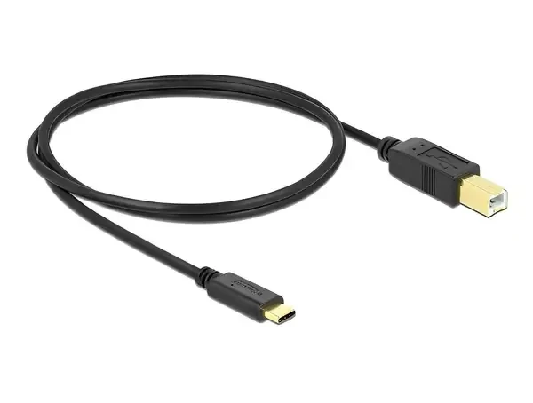 כבל USB-C 2.0 תקע USB-C לתקע USB-B תומך PD 3A ז/ז DELOCK | 83601 | 4K