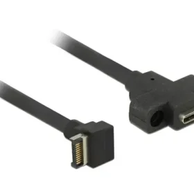 כבל USB-C 3.1 Gen 2 להתקנה בפאנל תקע 20 פין לשקע USB-C עם מרחק בין הברגים 20 מ"מ ז/נ DELOCK | 85326 | 4K
