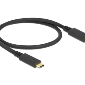 כבל USB-C 3.1 Gen2 10Gbps תומך PD 5A ז/ז DELOCK | 85529 | 4K