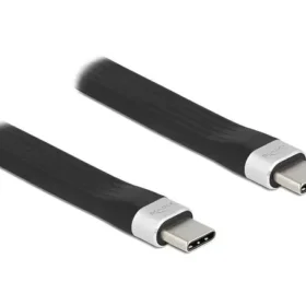 כבל USB-C 3.2 Gen 2 10Gbps שטוח PD 3A ז/ז DELOCK | 85770