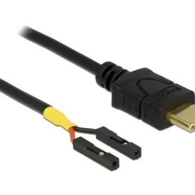 כבל USB-C זכר ל- 2 פינים נפרדים ז/ז DELOCK | 85396 | 4K