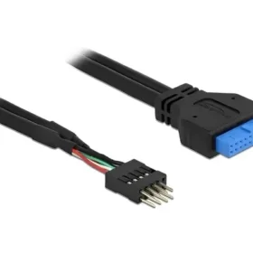 כבל USB שקע 19 פין USB 3.0 לתקע 8 פין USB 2.0 ז/נ DELOCK | 83792 | 4K