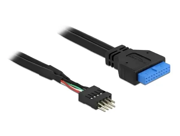 כבל USB שקע 19 פין USB 3.0 לתקע 8 פין USB 2.0 ז/נ DELOCK | 83792 | 4K