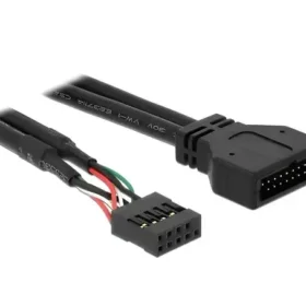 כבל USB תקע 19 פין USB 3.0 לשקע 9 פין USB 2.0 ז/נ DELOCK | 83281 | 4K