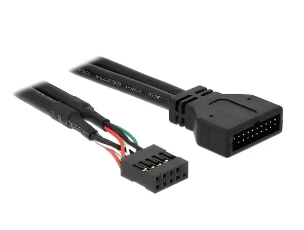 כבל USB תקע 19 פין USB 3.0 לשקע 9 פין USB 2.0 ז/נ DELOCK | 83281 | 4K