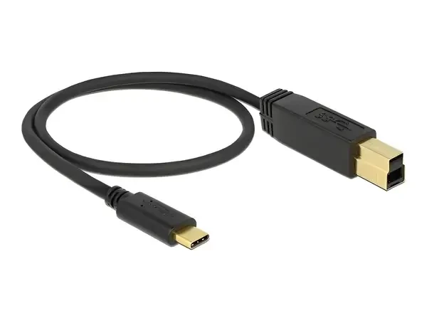 כבל USB3.1 Gen2 10Gbps תקע USB-C לתקע USB-B תומך PD 3A ז/ז DELOCK | 83674 | 4K