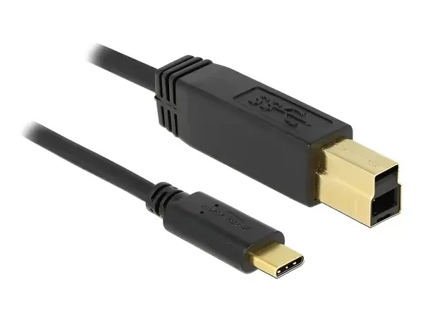 כבל USB3.1 Gen2 10Gbps תקע USB-C לתקע USB-B תומך PD 3A ז/ז DELOCK | 83675 | 4K