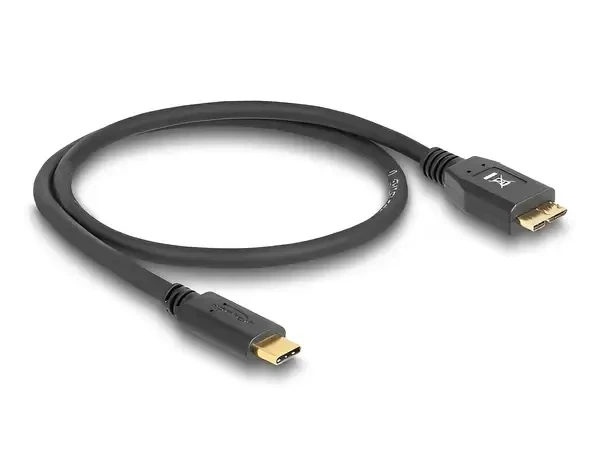 כבל USB3.1 Gen2 10Gbps תקע USB-C לתקע USB Micro-B תומך PD 3A ז/ז DELOCK | 83676 | 4K