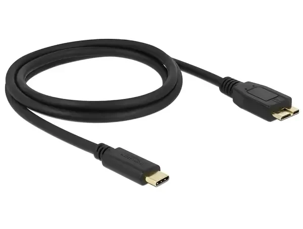 כבל USB3.1 Gen2 10Gbps תקע USB-C לתקע USB Micro-B תומך PD 3A ז/ז DELOCK | 83677 | 4K