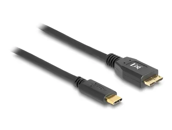 כבל USB3.1 Gen2 10Gbps תקע USB-C לתקע USB Micro-B תומך PD 3A ז/ז DELOCK | 83677 | 4K