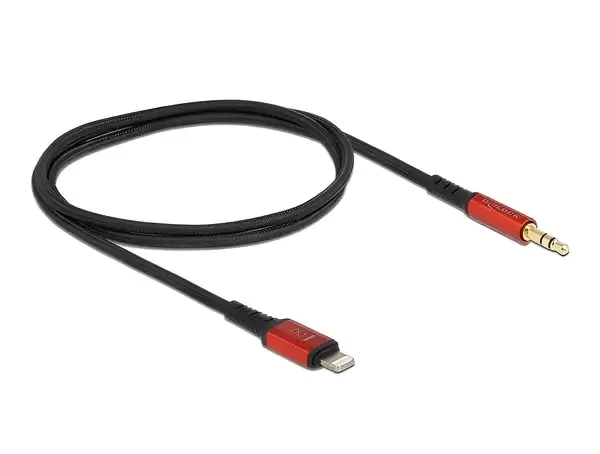 כבל אודיו Lightning MFi Certified זכר לתקע PL 3.5 סטריאו 3 מגעים ז/ז DELOCK | 86586