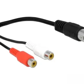 כבל אודיו RCA x 2 נקבה לתקע מידי נ/נ DELOCK | 85835