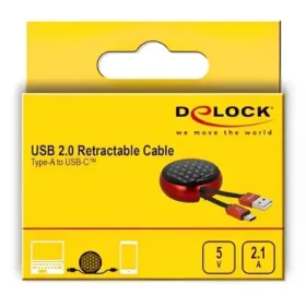 כבל טעינה ונתונים נמתח תקע USB-C לתקע USB-A ז/ז DELOCK | 85819 | 4K