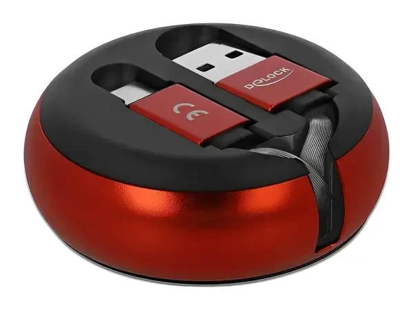 כבל טעינה ונתונים נמתח תקע USB-C לתקע USB-A ז/ז DELOCK | 85819 | 4K