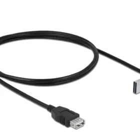 כבל מאריך EASY-USB 2.0 Type-A עם מחבר דו כיווני בזווית צד 90° ז/נ DELOCK | 83548 | 4K
