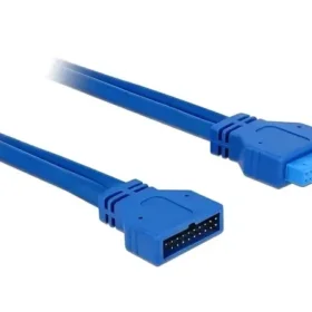 כבל מאריך USB 3.0 תקע 19 פין לשקע 19 פין אורך 45 ס"מ ז/ז DELOCK | 82943 | 4K
