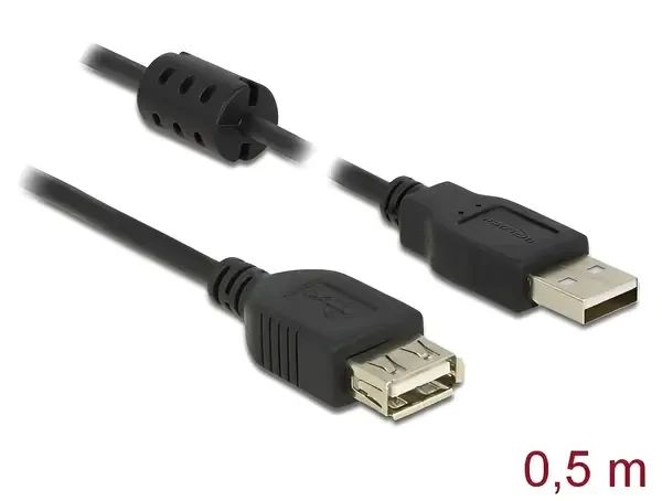 כבל מאריך USB-A 2.0 עם פריט ז/נ DELOCK | 84882 | 4K