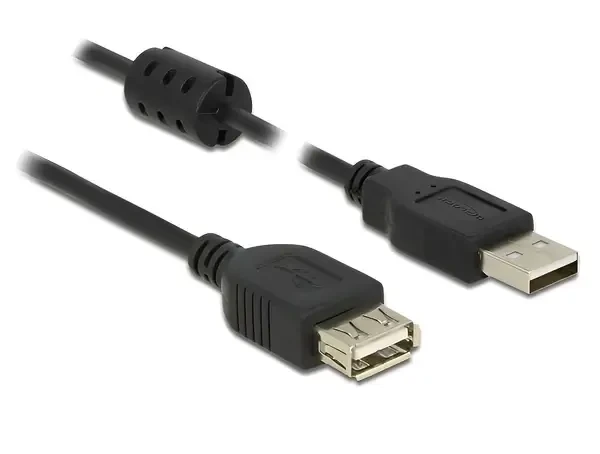 כבל מאריך USB-A 2.0 עם פריט ז/נ DELOCK | 84887 | 4K
