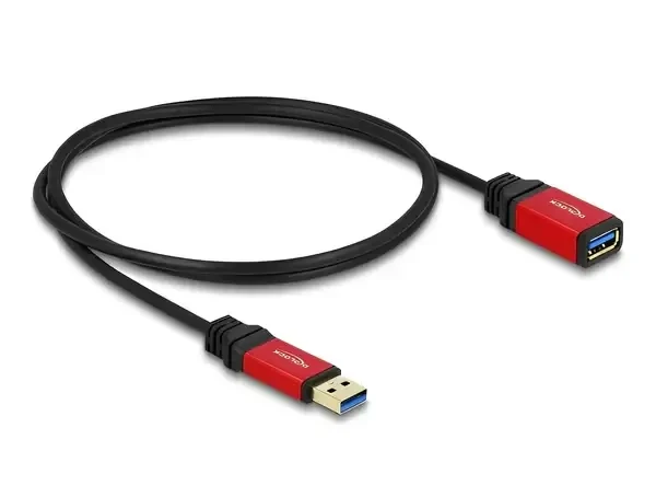 כבל מאריך USB-A 3.0 5Gbps Red metal ז/נ DELOCK | 82752 | 4K