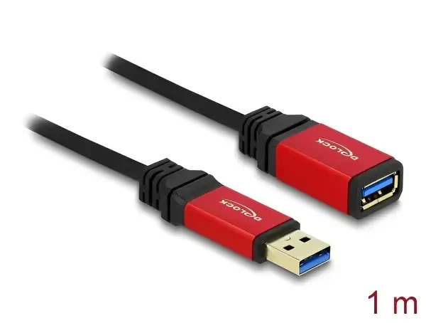 כבל מאריך USB-A 3.0 5Gbps Red metal ז/נ DELOCK | 82752 | 4K
