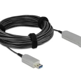 כבל מאריך USB-A 5Gbps אקטיבי על סיב אופטי ז/נ DELOCK | 83739 | 4K