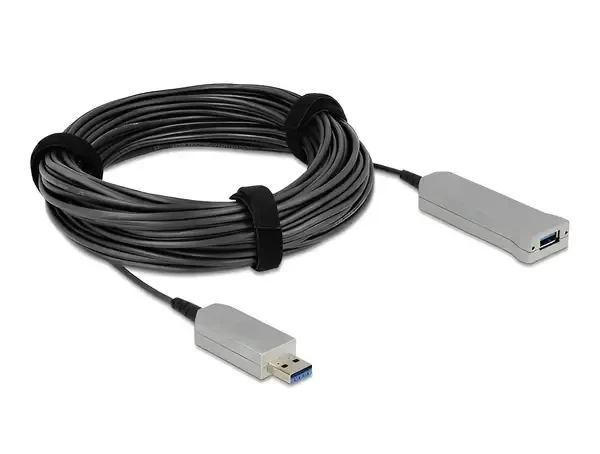 כבל מאריך USB-A 5Gbps אקטיבי על סיב אופטי ז/נ DELOCK | 83739 | 4K